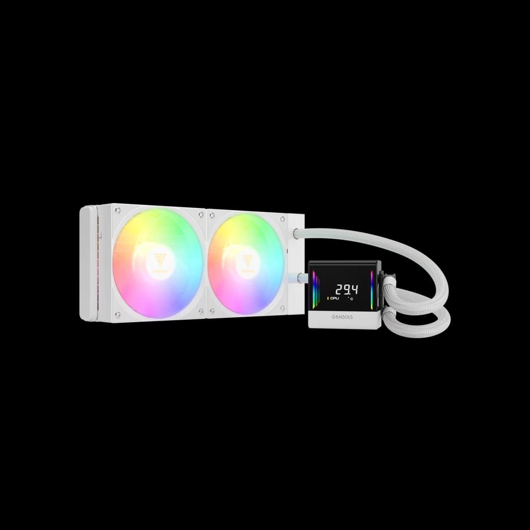 GAMDIAS CHIONE E4-240 AIO Digital Display Infinity Mirror - White