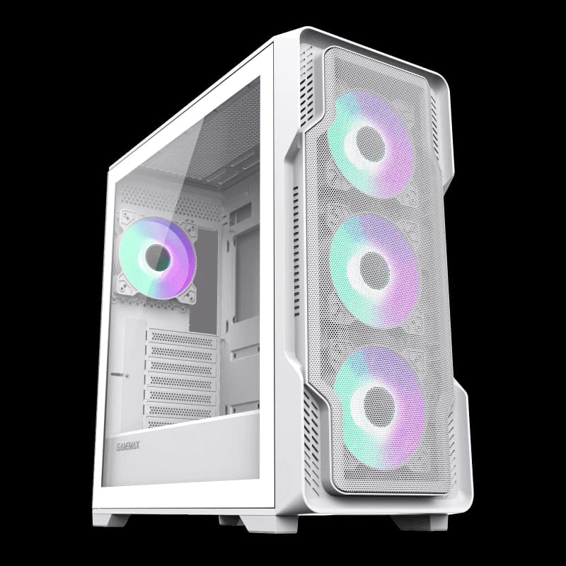 GameMax Siege White E-ATX Mid-Tower Gaming Case