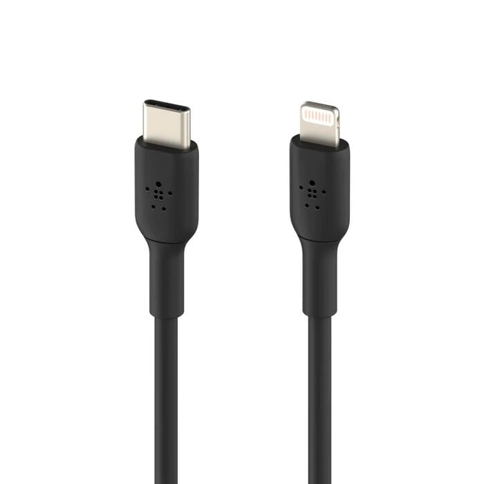 Belkin - BoostCharge USB-C to Lightning Cable 1m - Black