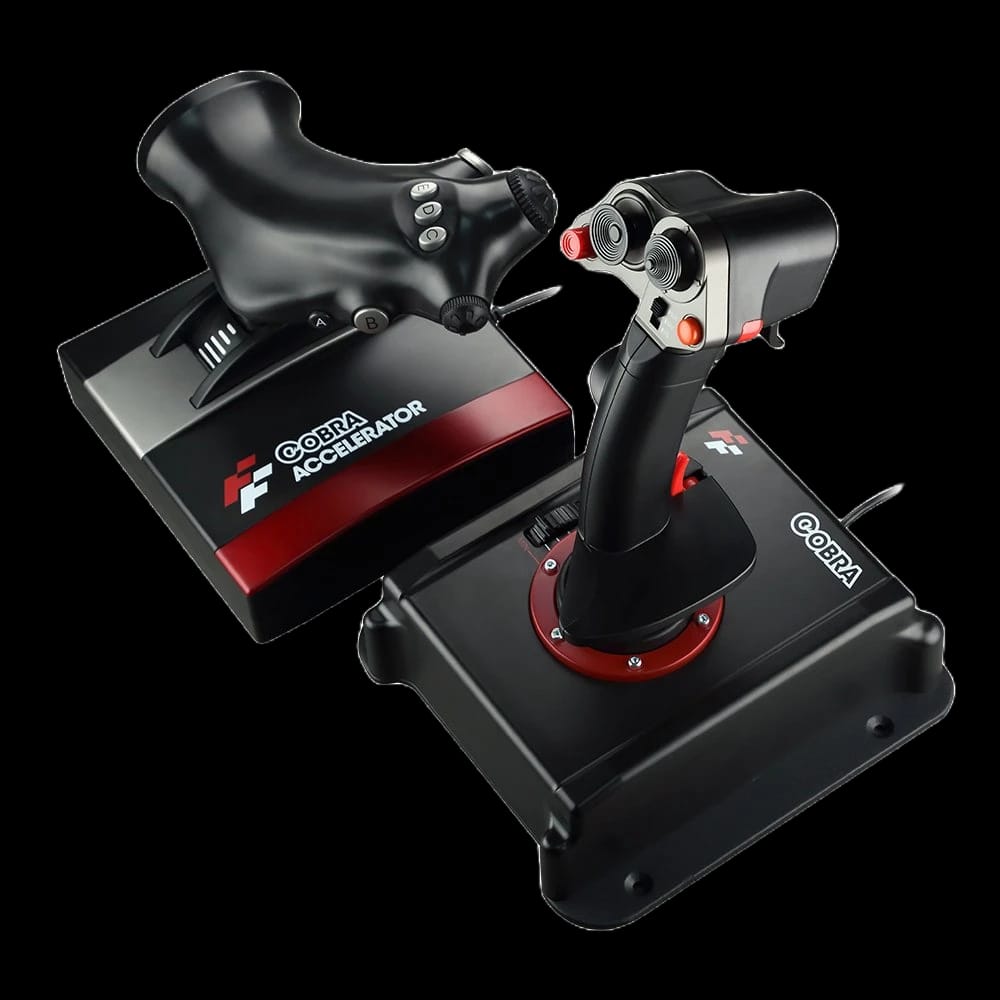 Flashfire V5 JS3401V USB Cobra HOTAS Combo Joystick Black