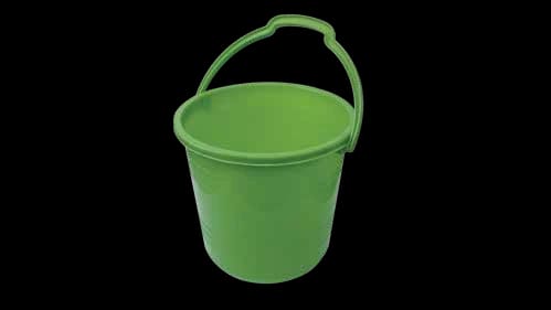 Green Plastic Utility Bucket with Handle