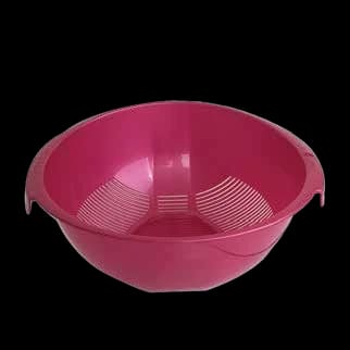 Pink Plastic Kitchen Colander Bowl