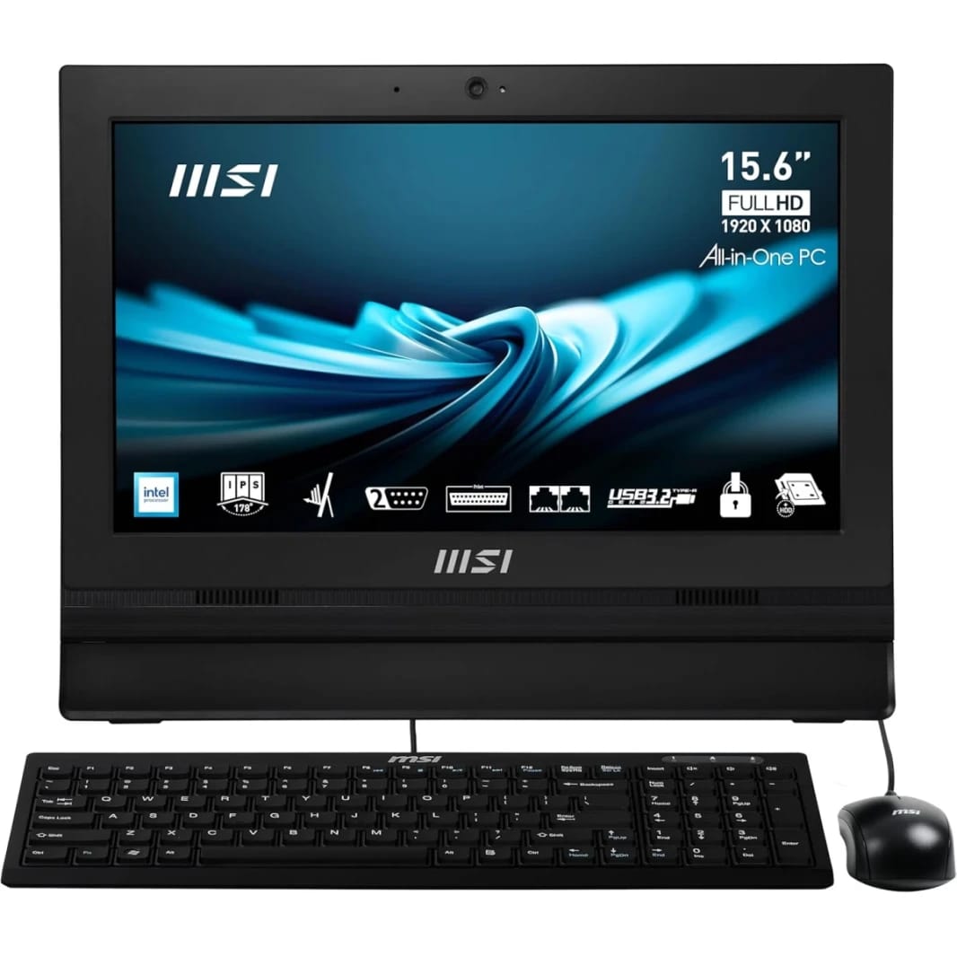 MSI PRO AP162T (2024) NEW 12Gen Intel Celeron N100 4-Cores w/ 15.6" IPS Full HD Anti-Glare Touch Display - Black