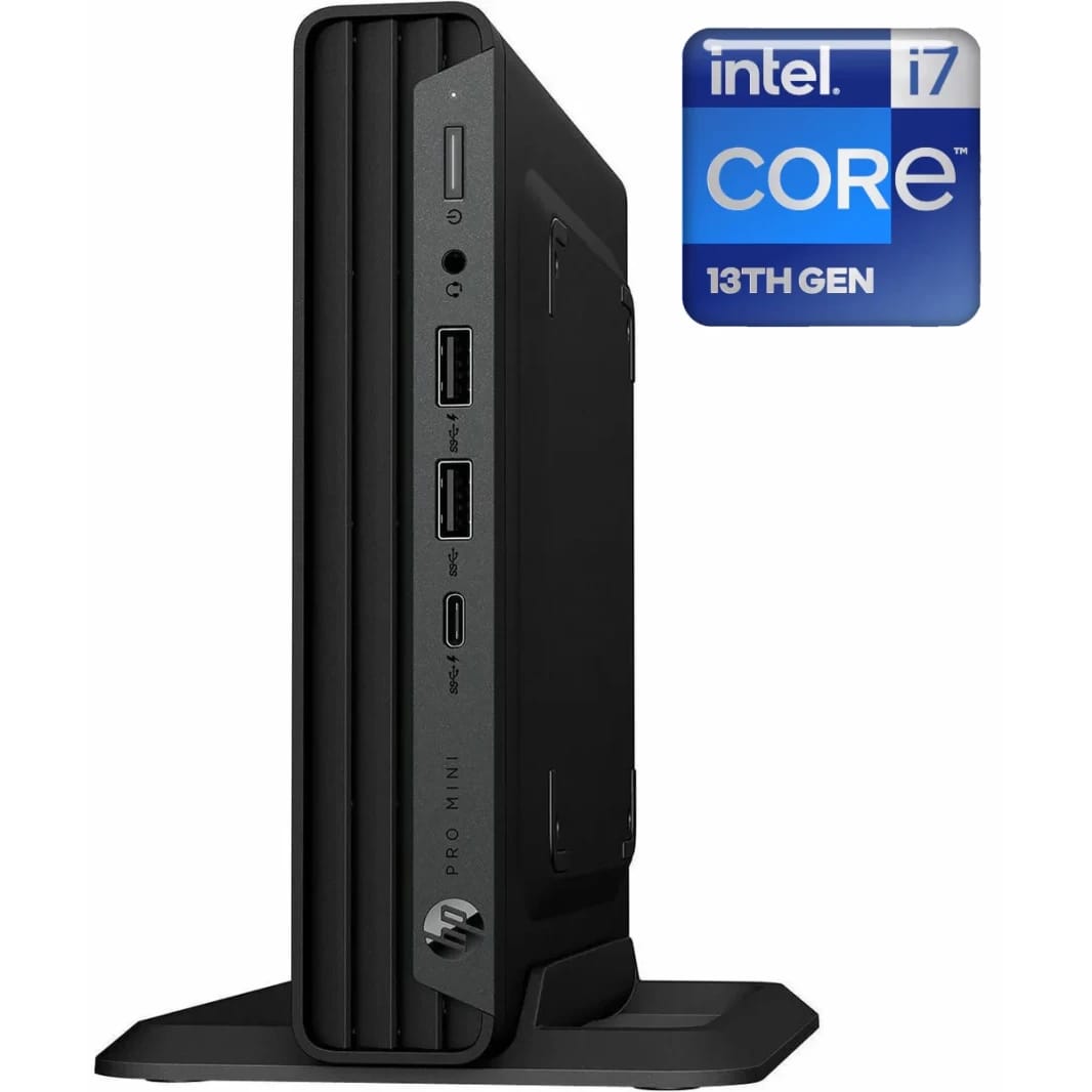 HP Pro Mini 400 G9 (2023) 13Gen Intel Core i7 16-Cores Mini Size Commercial-Grade Performance Upgradable Design - Black