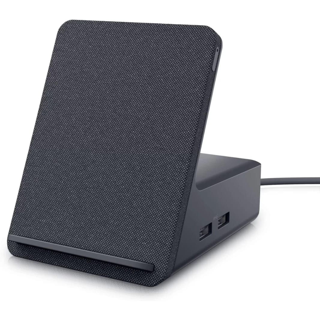 Dell Dual Charge Dock HD22Q Fabric Wrapped Charging Stand Type-C Connector Qi Enabled Charging Dual Monitor w/ HDMI 2.1 Support 120Hz