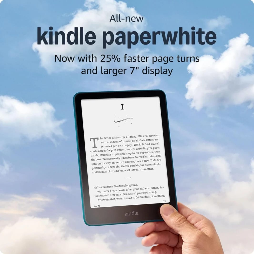 Amazon All-New Kindle Paperwhite (2024) 16GB WIFI 7"up to 12 Weeks Of Battery Life With Our Fastest Kindle Ever - Jade