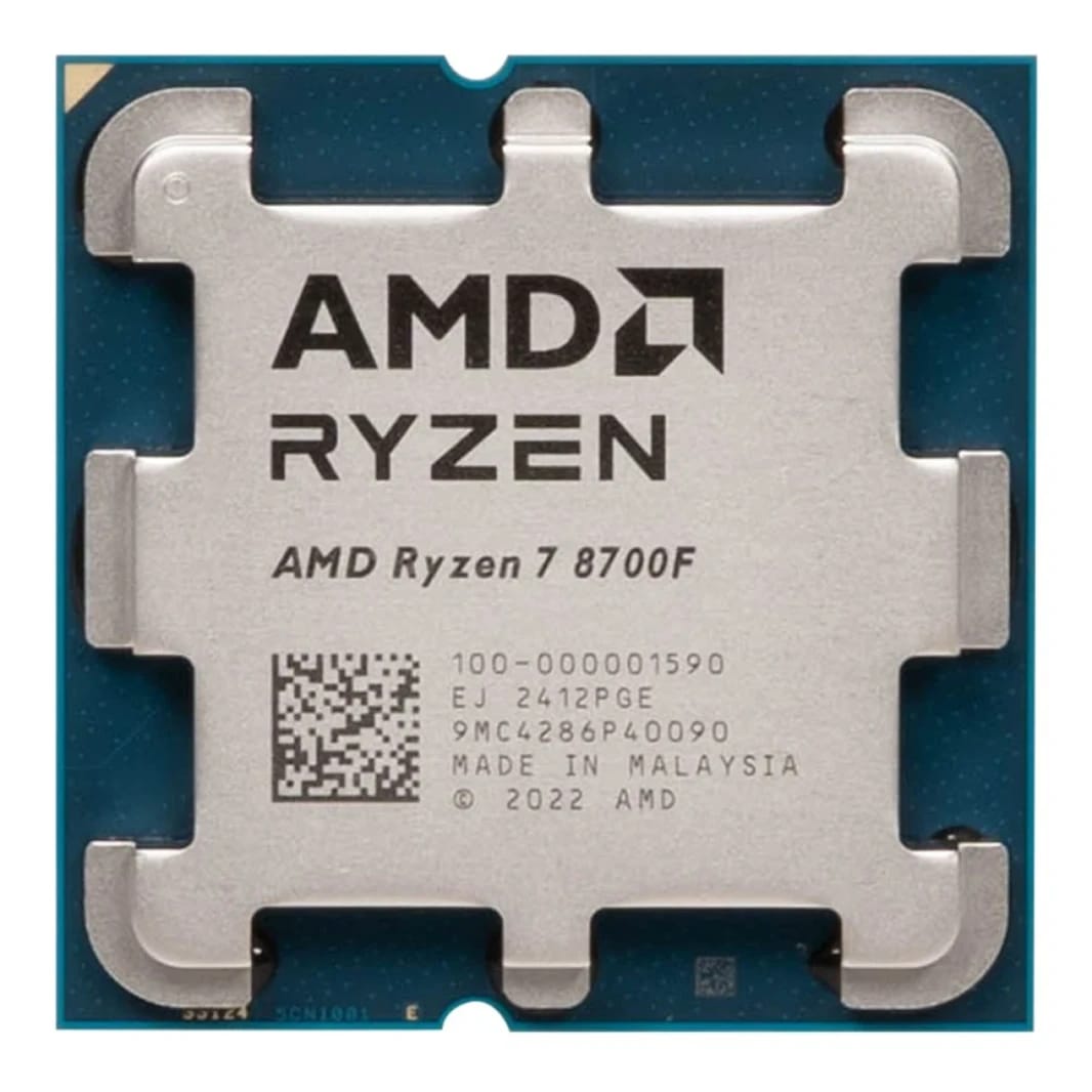 AMD RYZEN 7 8700F 8-Core 4.1GHz (5.0 GHz Max Boost) 24MB Cache AM5 Desktop Processor w/o Graphic Card - Tray