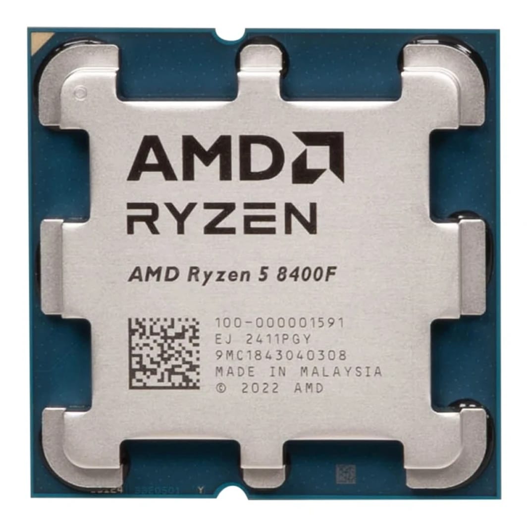 AMD RYZEN 5 8400F 6-Core 4.2GHz (4.7 GHz Max Boost) 22MB Cache AM5 Desktop Processor w/o Graphic Card - Tray