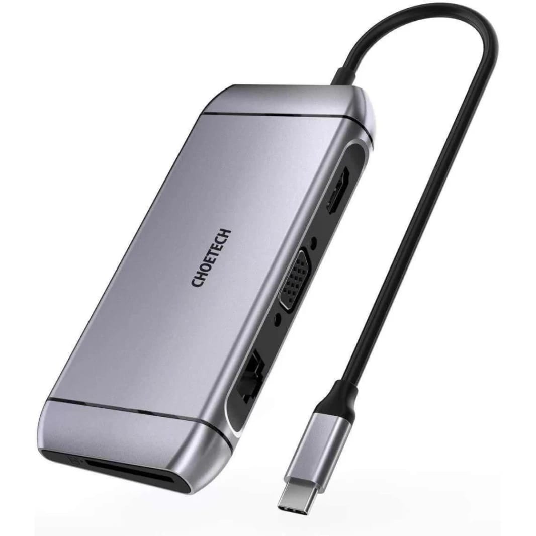 CHOETECH HUB-M15 9 in 1 USB-C 3.0 Docking Station Type C