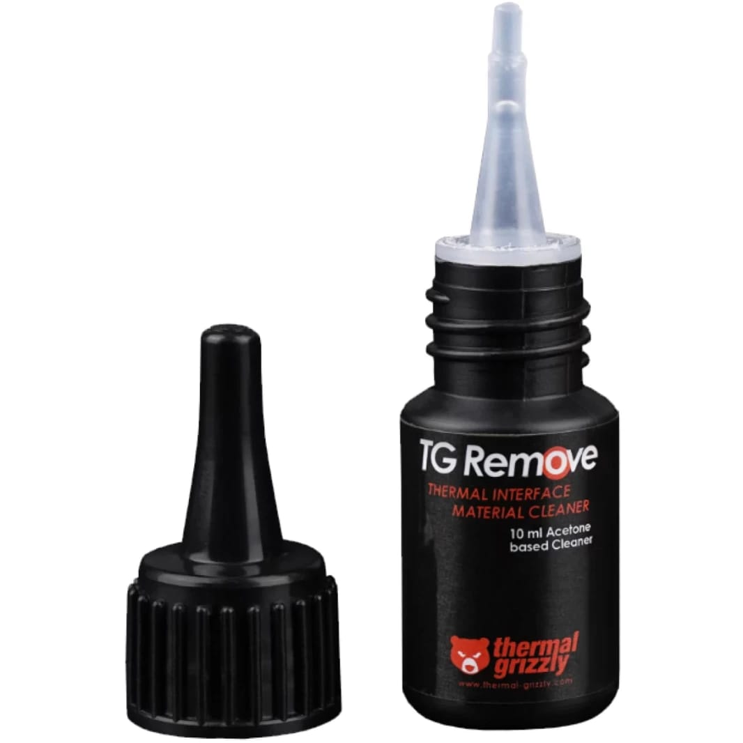Thermal Grizzly Interface Material Cleaner 10ml Acetone Ideal for CPU & GPU Applications - Black