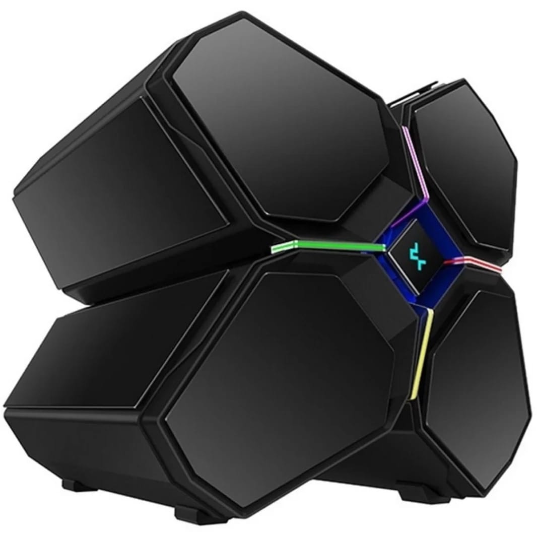 DeepCool QUADSTELLAR INFINITY ATX Aluminum Cutting-Edge Style RGB LED Strips Gaming Case