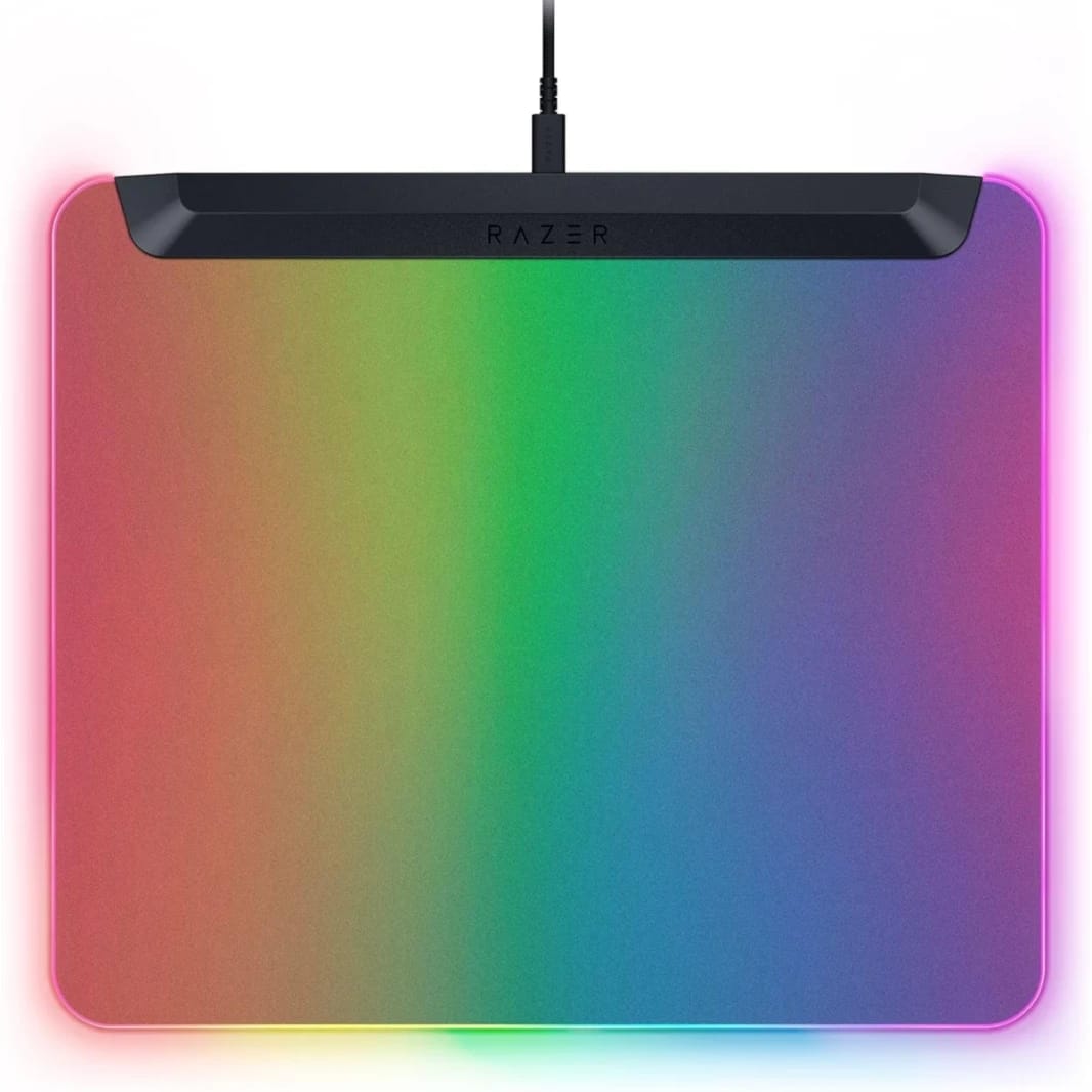 Razer Firefly V2 Pro Fully Illuminated RGB Gaming Mouse Mat Backlit Design 15 Zone Chroma Lighting USB 2.0 Port Detachable USB Type C Cable Micro Textured Surface - Anti Slip Base