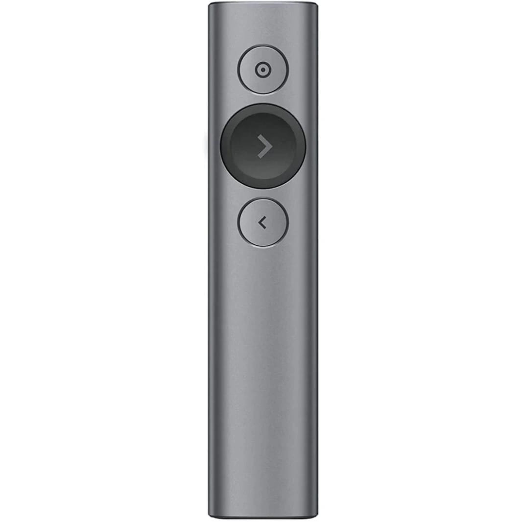 Logitech Spotlight Presentation Remote, Advanced Digital Highlighting with Bluetooth, 30M Range & Quick Charging – Slate