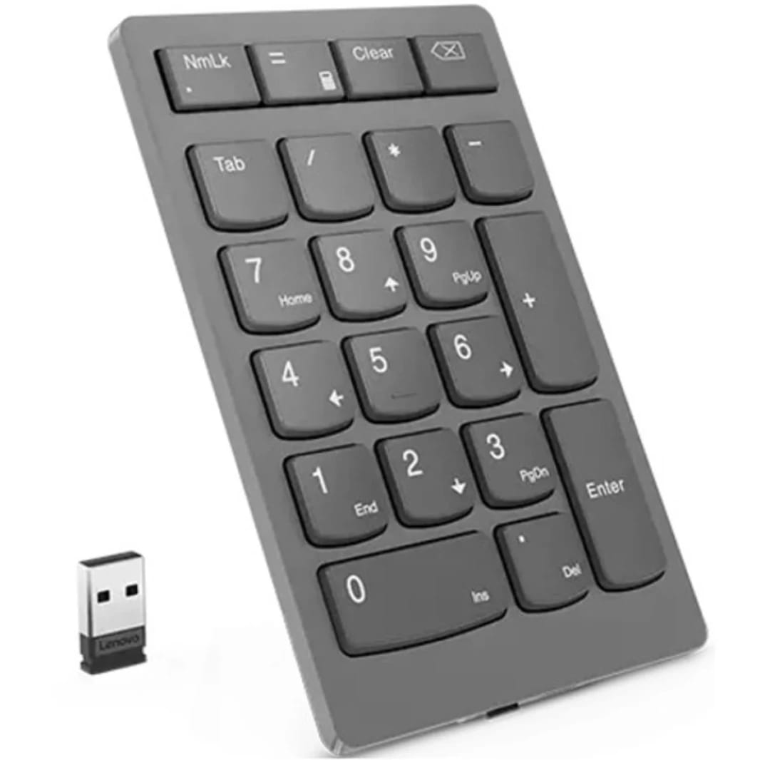 Lenovo Go Wireless Numeric Keypad RF 2.40 GHz Scissors Keyswitch - Storm Gray