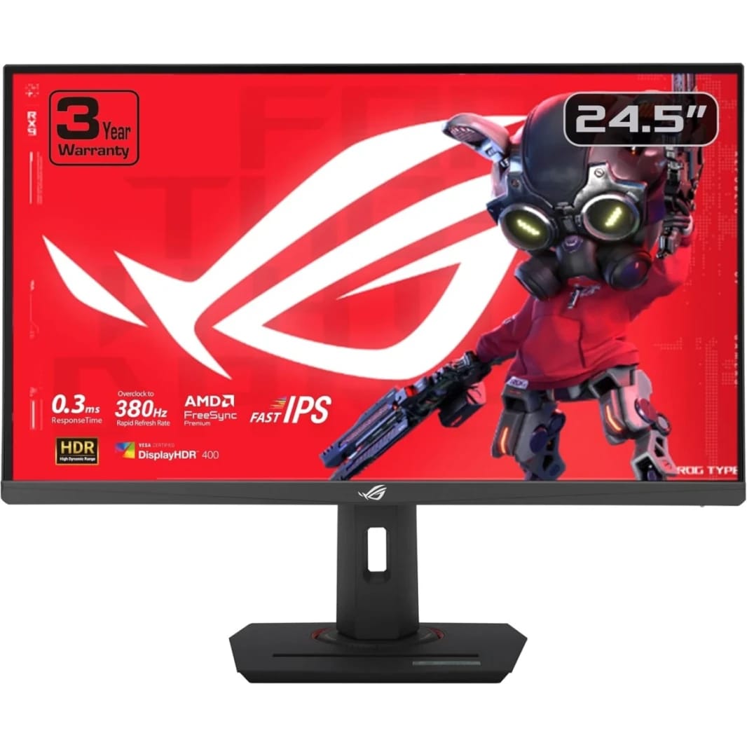 ASUS ROG Strix XG259QNS Fast IPS 25" 380Hz 0.3ms HDR eSports FreeSync™ Premium Adustable Stand 2x HDMI & 1x Display Port