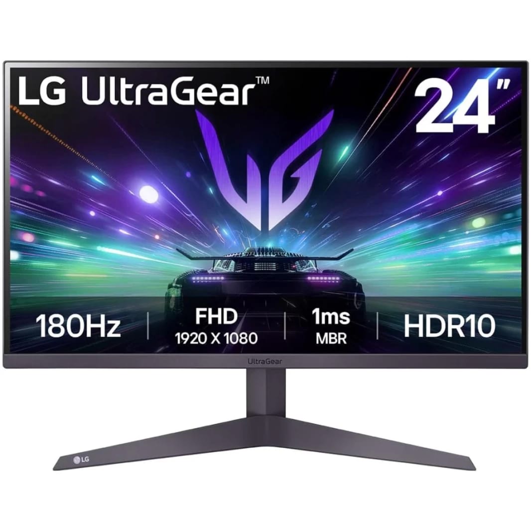 LG UltraGear 24GS50F 24" Full HD 180Hz 1ms HDR10 AMD FreeSync 3-Side Virtually Borderless Design w/2x HDMI 1x Display Port - Black