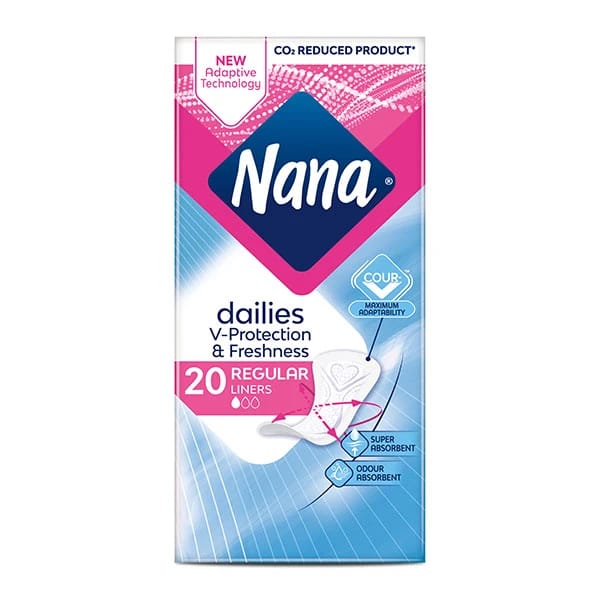 Nana Dailies Fresh Regular Liners COUR-V 20 Pads