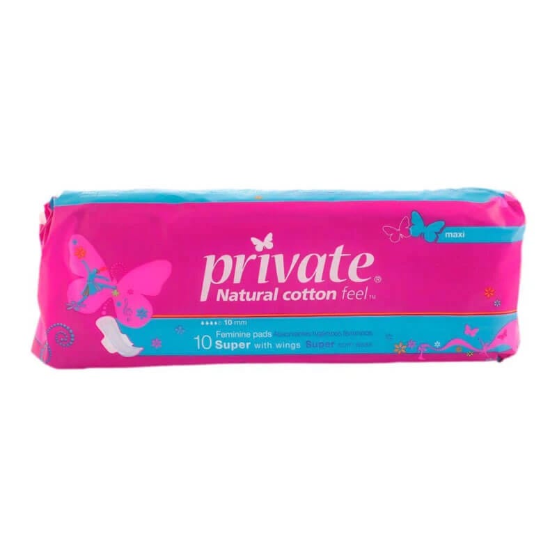 Sanita Private Maxi With Wings Feminine Pads 10Pcs