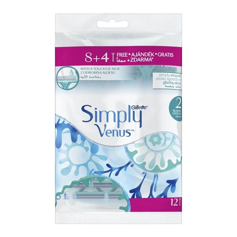 Gillette Simply Venus 2 Disposable Razor, 12 count
