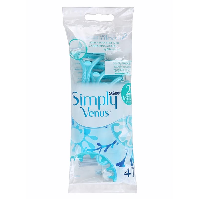 Gillette Simply Venus 2 Disposable Razors 4pcs