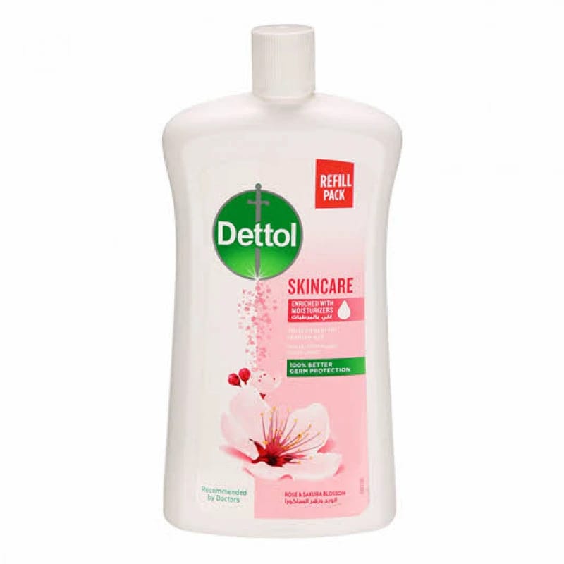 Dettol Skincare Liquid Wash Wash -swill - Rose & Sakura Blossom 1L