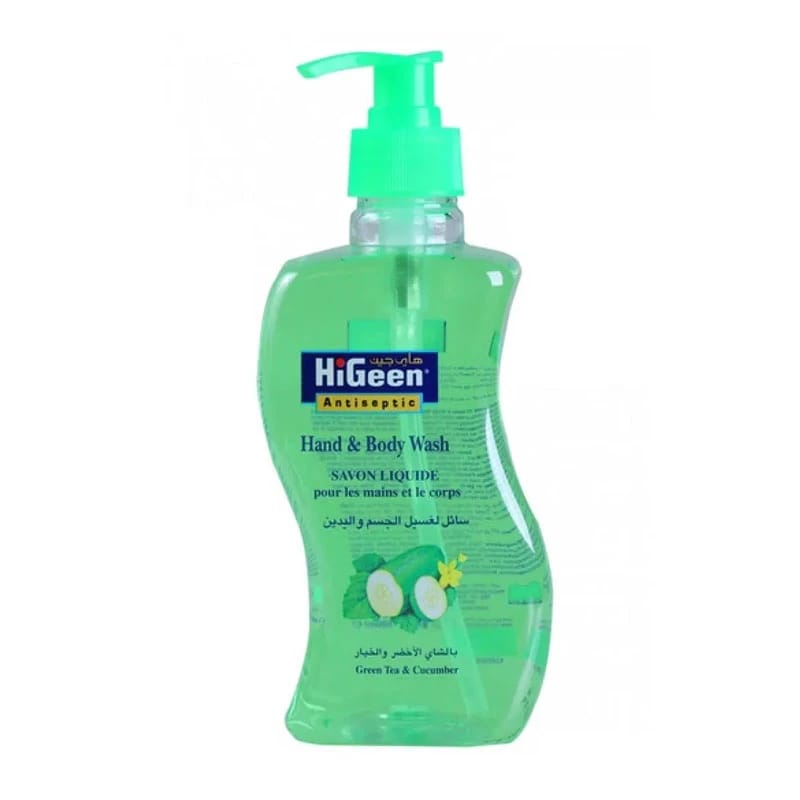 HiGeen Hand & Body Wash Green Tea & Cucumber 500ml