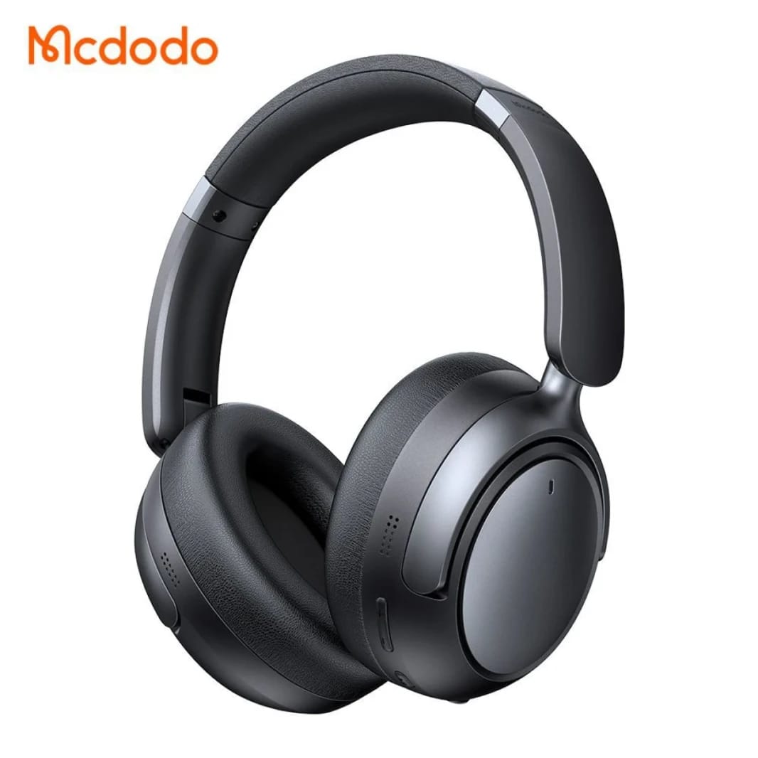 Mcdodo HP-1400 Bluetooth 5.3 Active Noise Cancelling Headphones up to 70H Playtime, With Long ANC 35H, 40mm Dynamic Drivers - Black