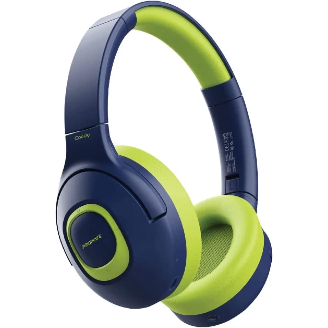 Promate Coddy Kids Wired/Wireless Headphones with Safe Volume - EMERALD