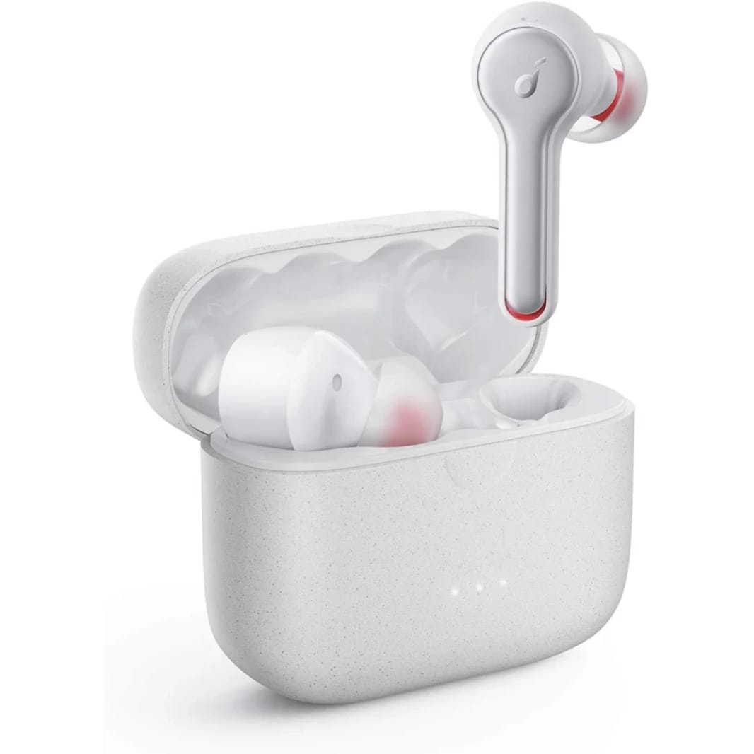 Anker SoundCore Liberty Air 2 True Wireless Earbuds with Diamond-Coated Driver, 28H Playtime, 4 Microphones, Bluetooth 5.0 - White