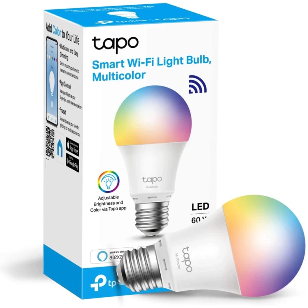 TP-Link Tapo L530E Smart Light Bulbs 16M Colors 60W Equivalent RGBW Dimmable Compatible with Alexa & Google Home WiFi only No Hub Required