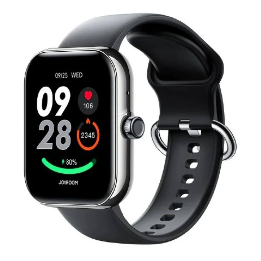JOYROOM JR-FT5 Plus Fit-Life Series Smart Watch (Answer/Make Call) Black Apple IOS, Android - Silver - 18 Months Warranty - Black