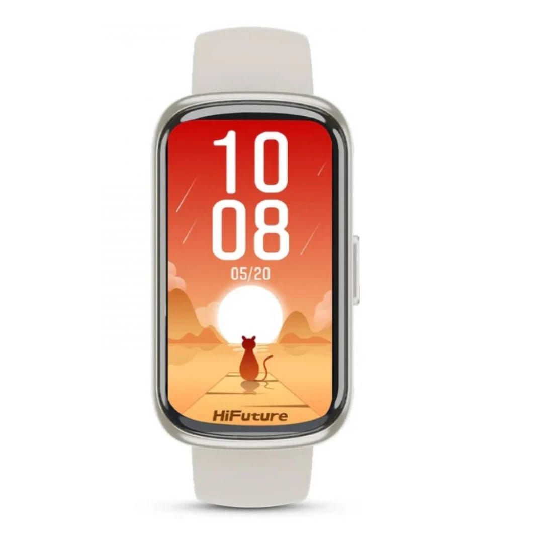 Hifuture EVO2, 1.47 Inch IPS Display, 7 Days Daily Use, 100+ Sport Mode, Heart Rate Monitoring, IP68 Waterproof (White) - 18 Month Warranty