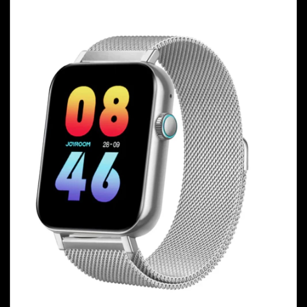 JOYROOM JR-FT5 Fit-Life Series Smart Watch (Answer/Make Call) Black Apple IOS, Android - Silver - 18 Months Warranty