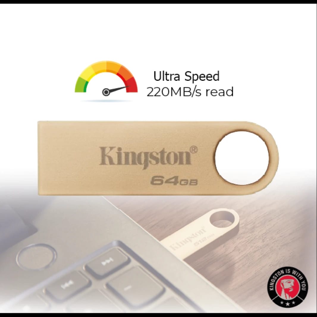 Kingston DataTraveler SE9 G3 - 64 GB - USB Flash Drive USB 3.2  flash drive up to 220MB/s read and 100MB/s write