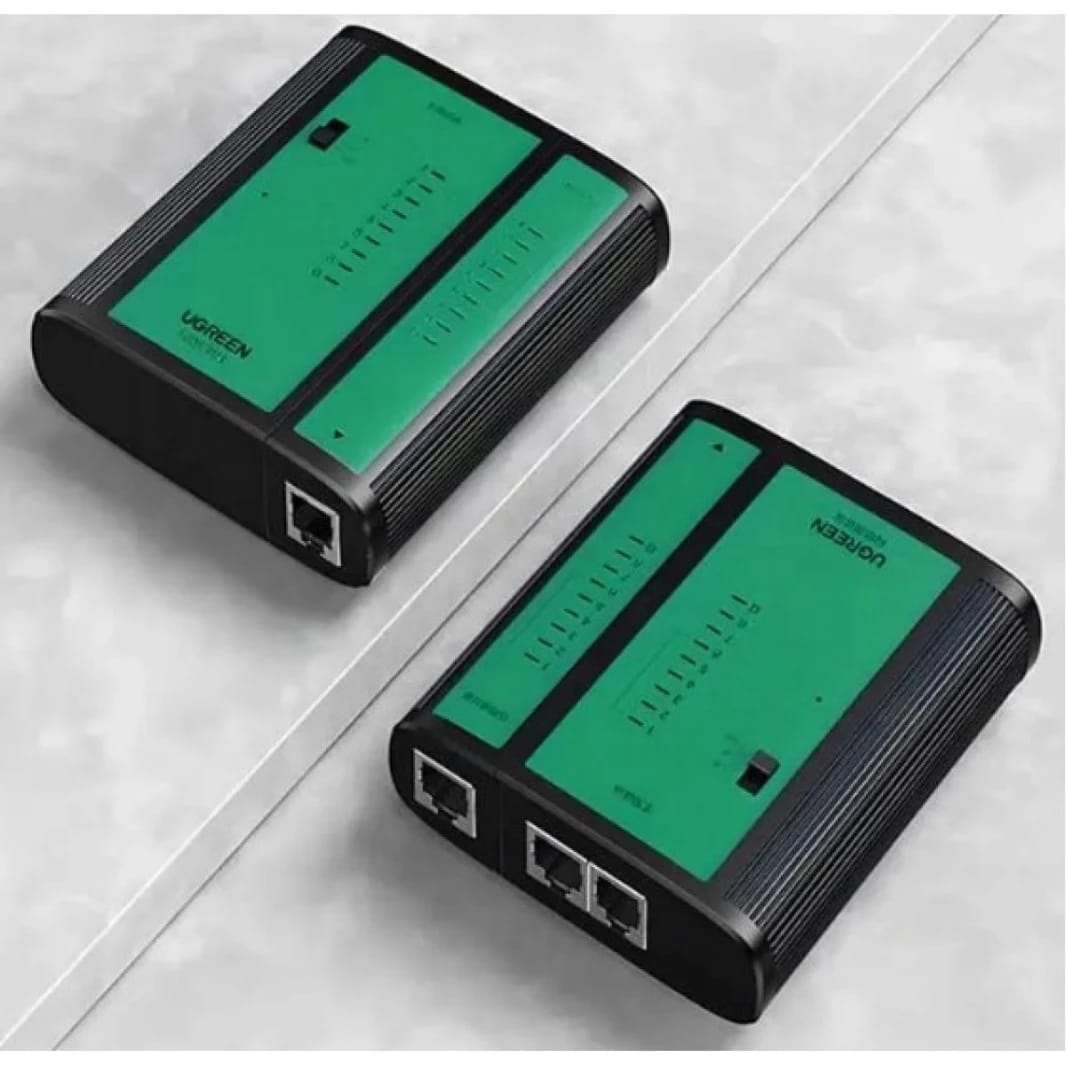 UGREEN Network & Telephone Cable Tester LAN RJ45, RJ11 and BNC Coaxial Cable Tester Test Ethernet, Phone, and Coax Cables Includes Remote Unit and LED Indicators For Network Cable Verification