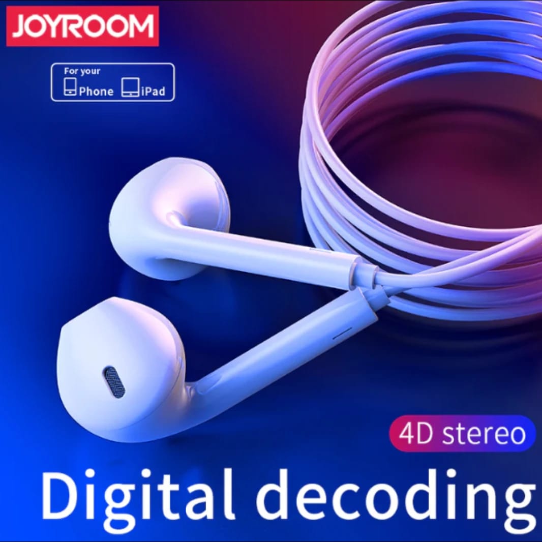 Joyroom High Quality  JR-EP3 Wired Lightning Earphone for iPhone
