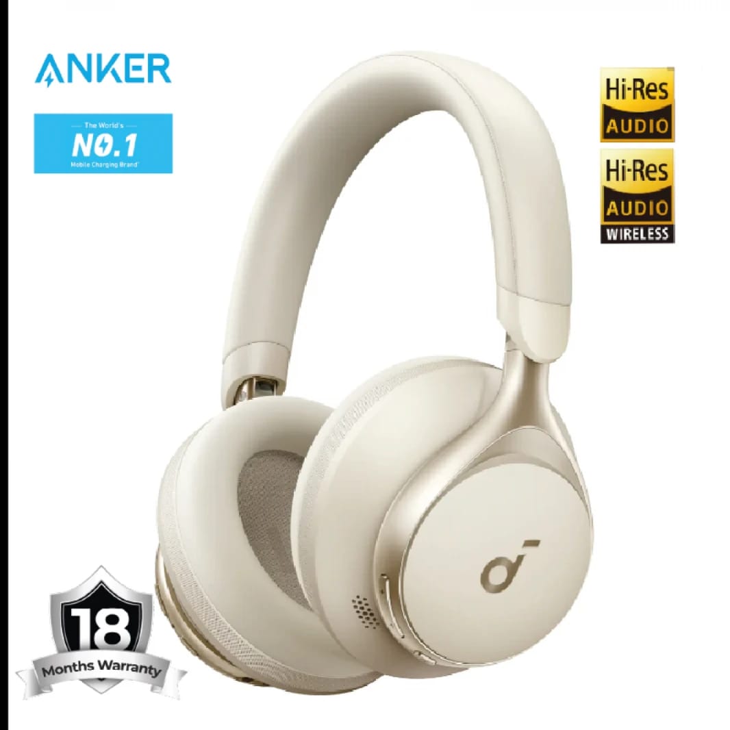 Anker Soundcore Space One Noise Cancelling Headphones, - A3035011 - White - 18 Month Warranty