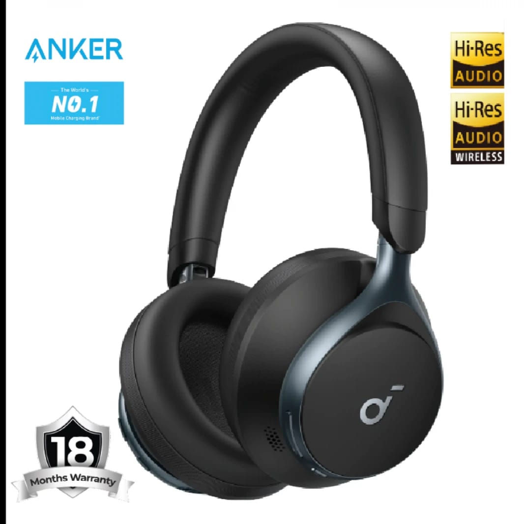 Anker Soundcore Space One Noise Cancelling Headphones, - A3035011 - Black - 18 Month Warranty