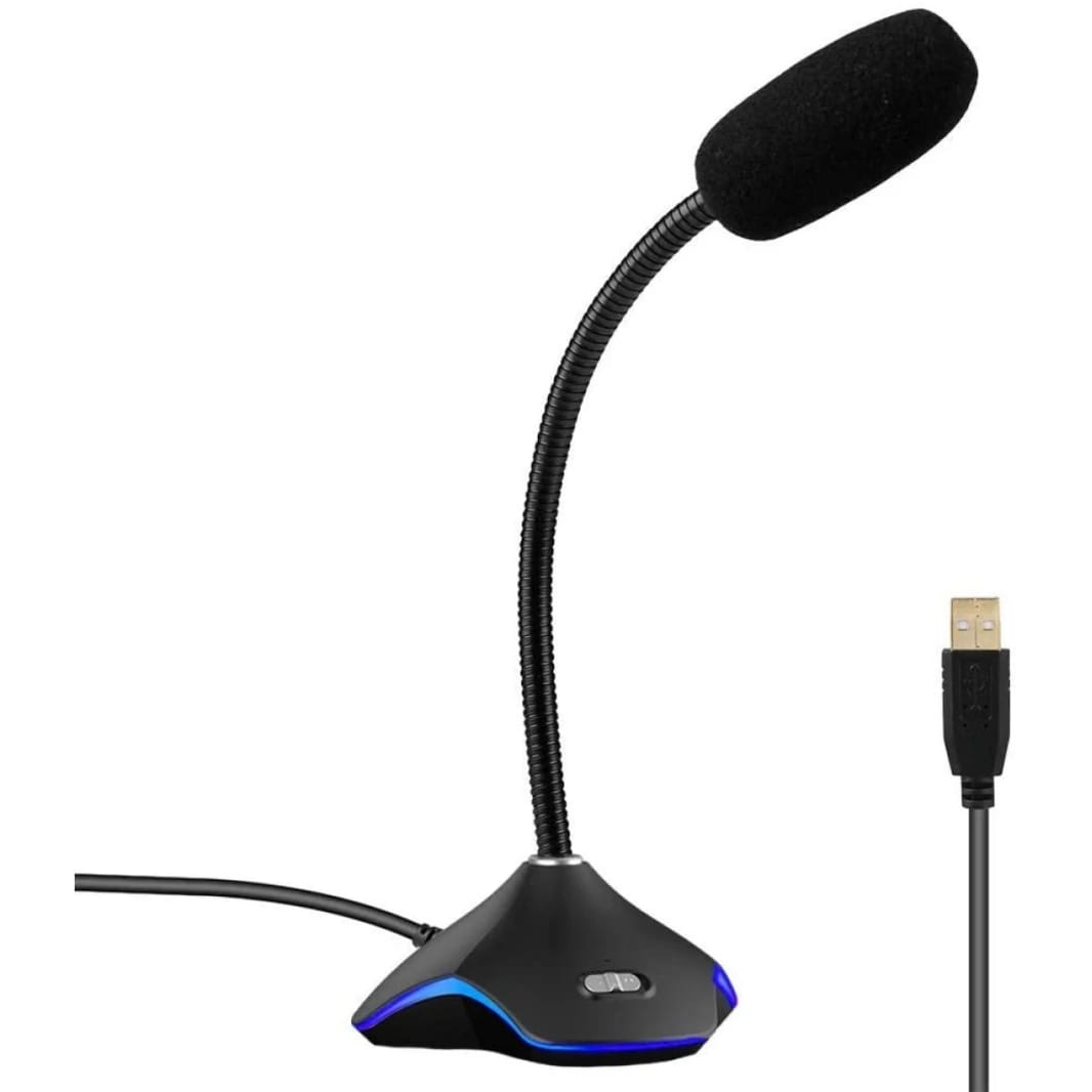 MIC USB RGB Colorful Multimedia Microphone