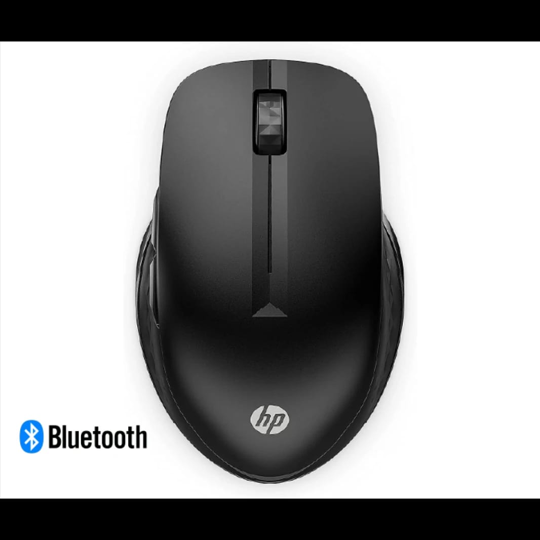 HP 430 Multi-Device Wireless Mouse Dual Bluetooth 5.2 & 2.4 GHz USB Receiver Dongle - 4000 DPI Cursor Tracking, 4 Customizable Buttons