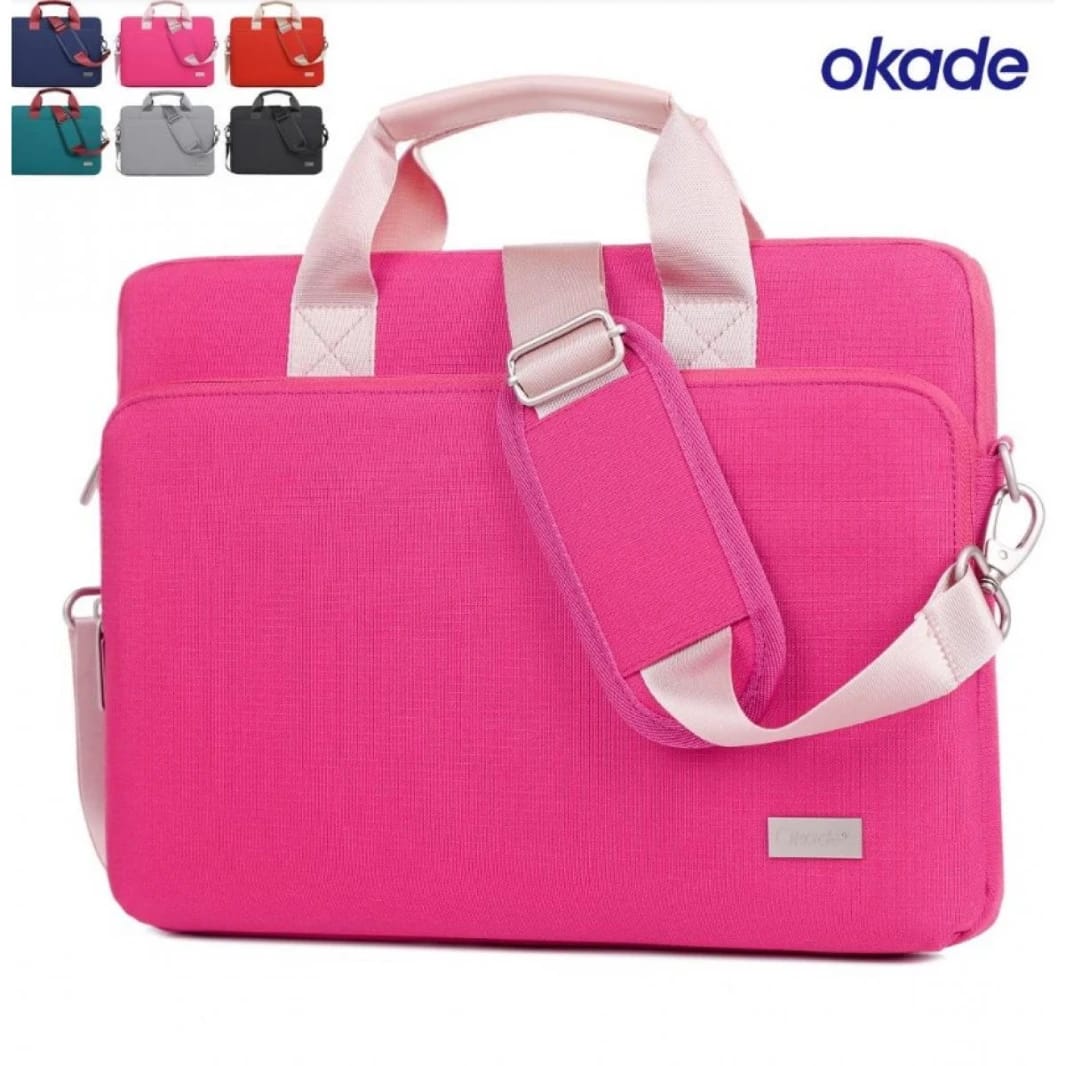 OKADE Bag Laptop Material Polyester Waterproof Heavy Duty   T70 15.6'' -  Pink