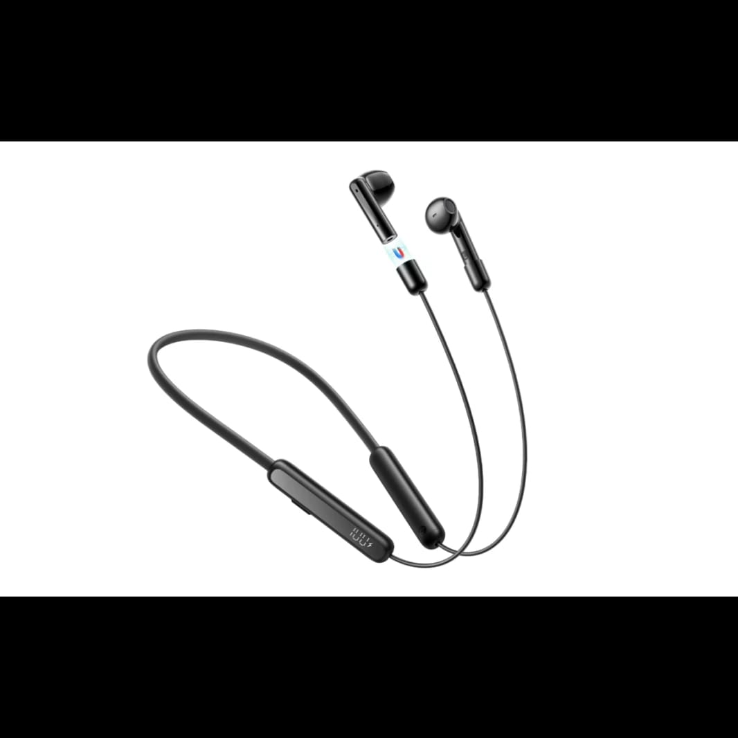 Joyroom JR-DS1 Magnetic True Wireless Neckband Headphones-Black / 18 Moths Warranty