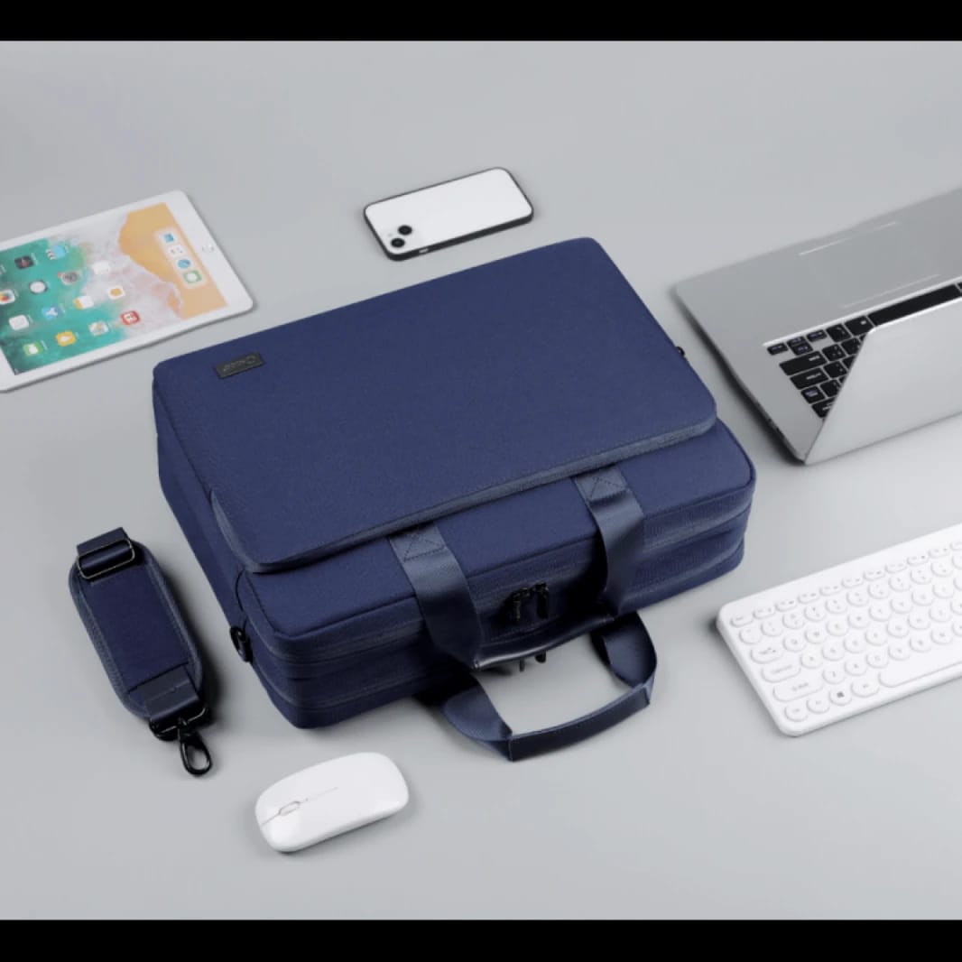 OKADE Bag Laptop Material Polyester Waterproof Heavy Duty   T69 15.6'' -  Blue