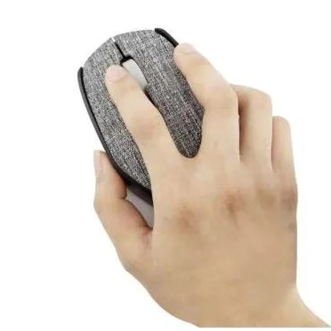 FELYBY Wireless Mouse Wireless 2.4G Soft Fabric G-218B - Black & Sliver