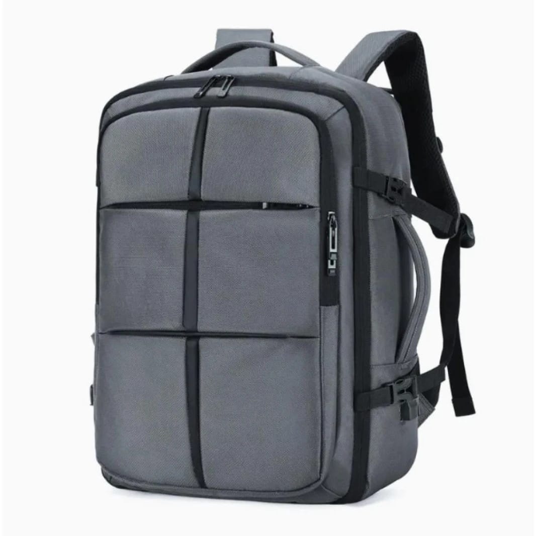 Backpack Large Capacity Expandable Backpack Multifunction USB Charging  Business Bag For Laptop Up to 17.6" Luggage Bag - Gray