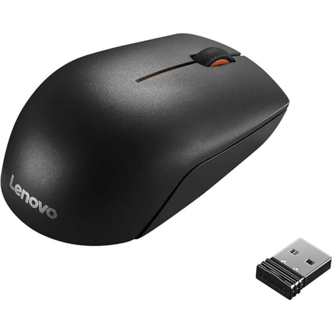 Lenovo 300 Wireless Compact Mouse, 1000 DPI Optical sensor, 2.4GHz Wireless Nano USB, 10m range