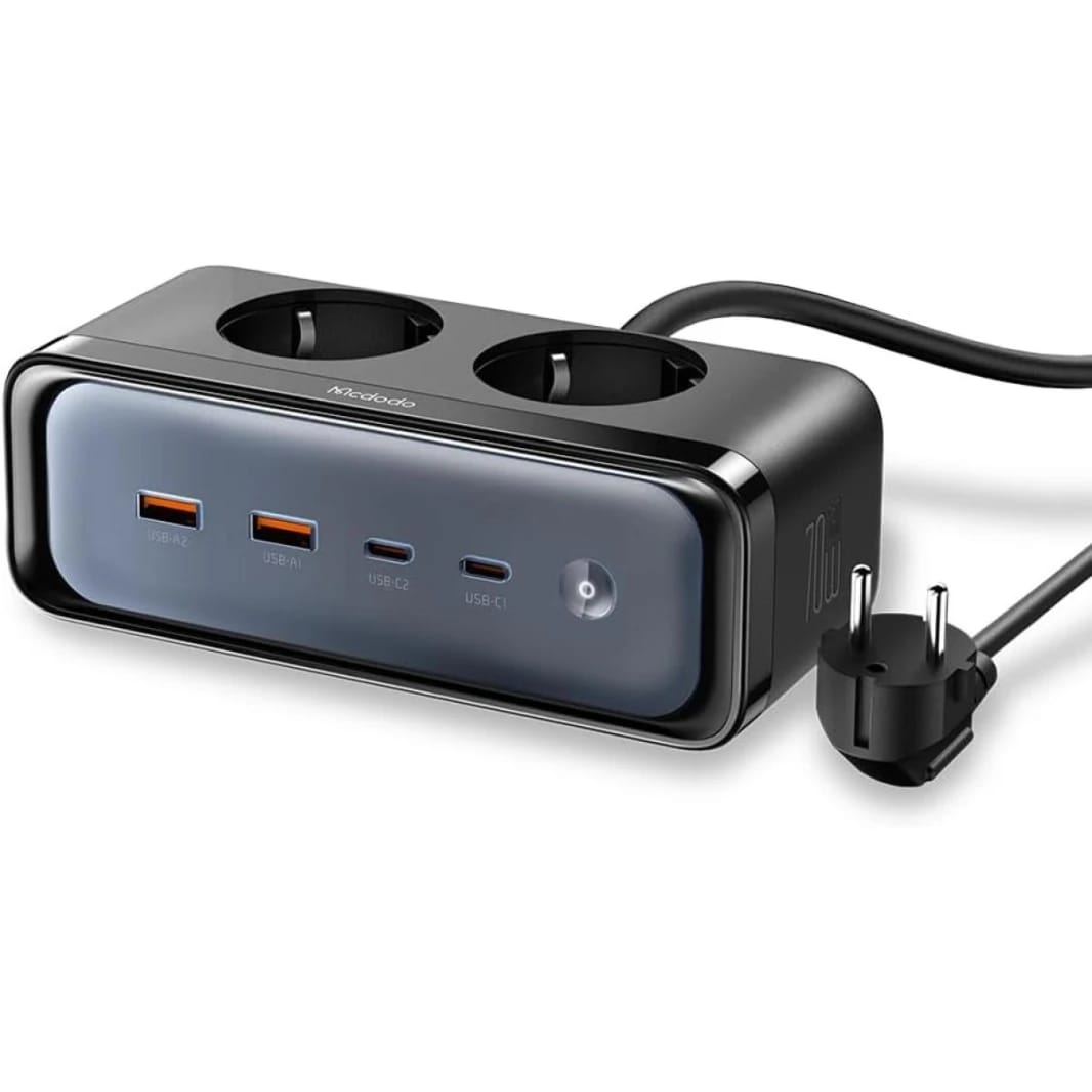 Mcdodo CH-4610 (6 in 1) 70W GaN Lightning Protection Power Strip（Eu Plug)