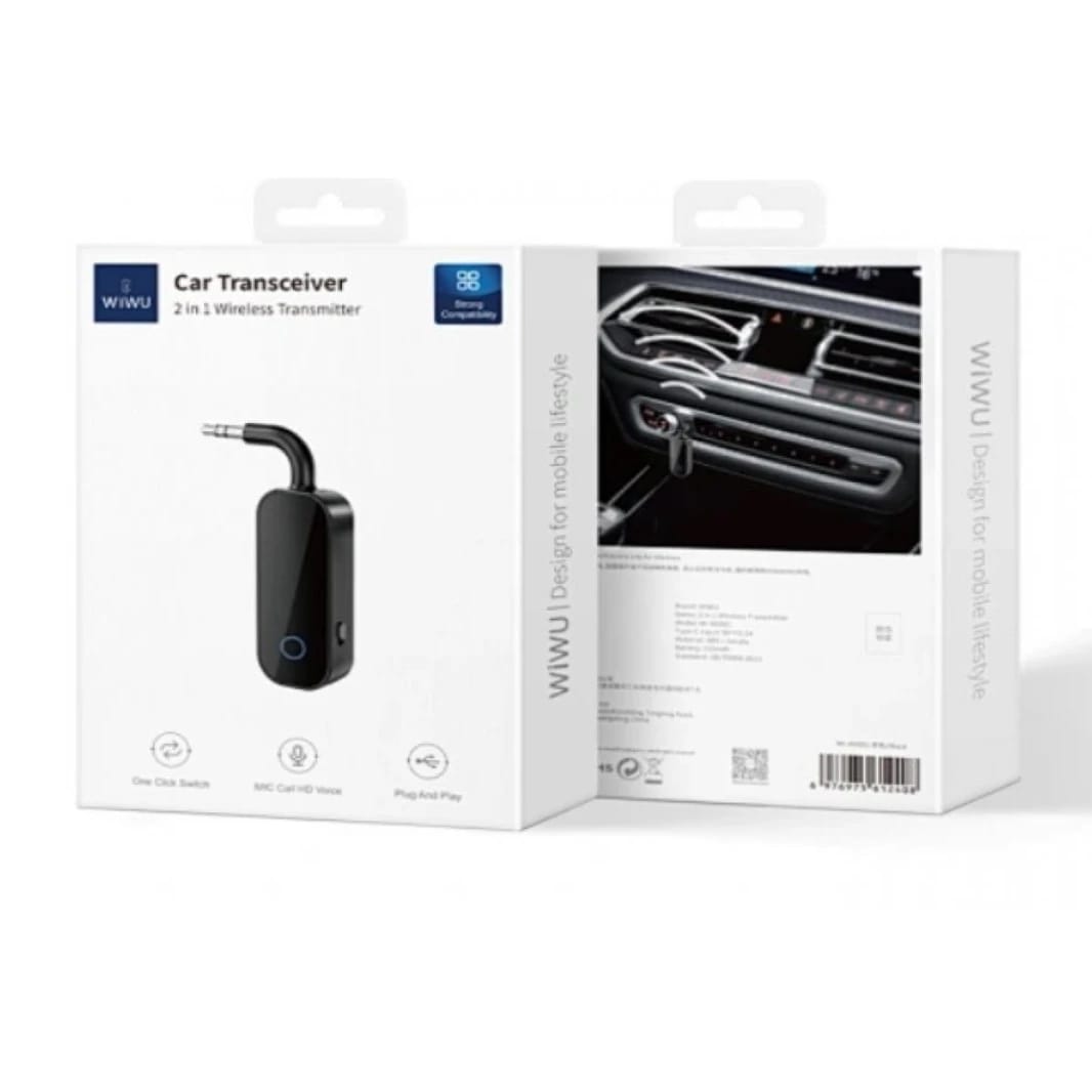 WIWU 3.5MM Car Play AD001 Wireless Bluetooth V5.0 Transmitter