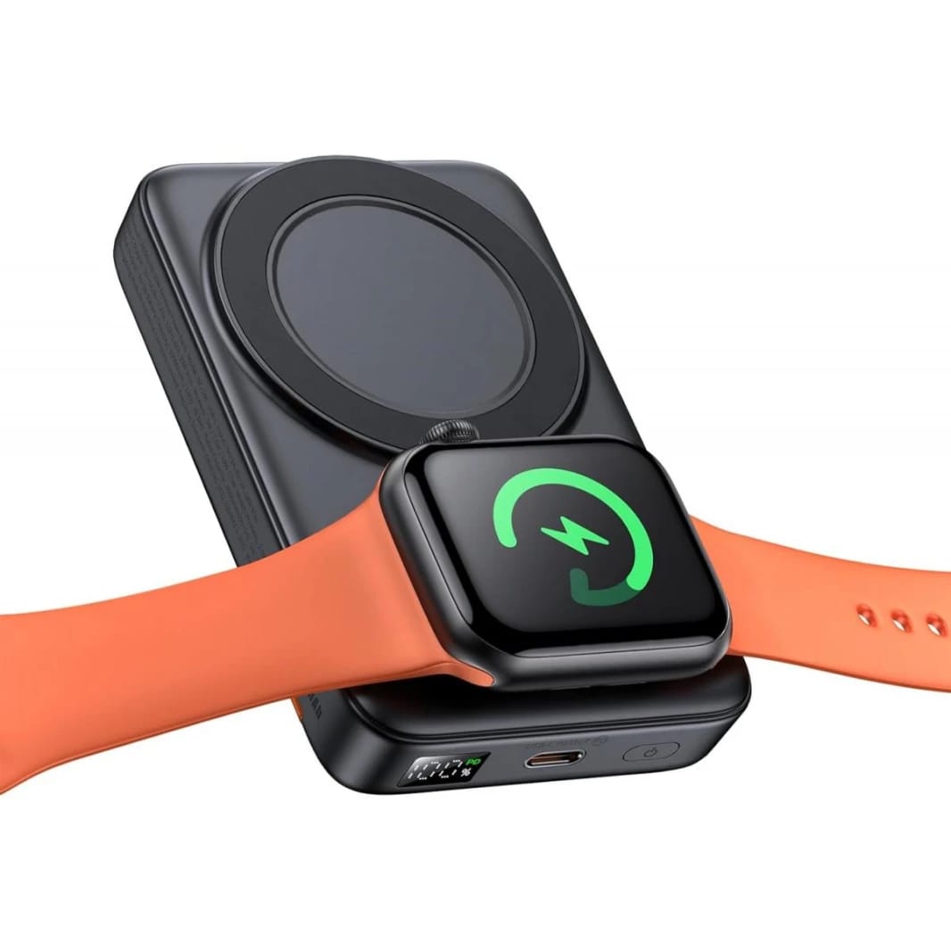 Mcdodo MC-1461 2 in 1 10000mAh 20W Magnetic Wireless Power Bank With Stand For iPhone And Apple Watch - 18 Months Warranty