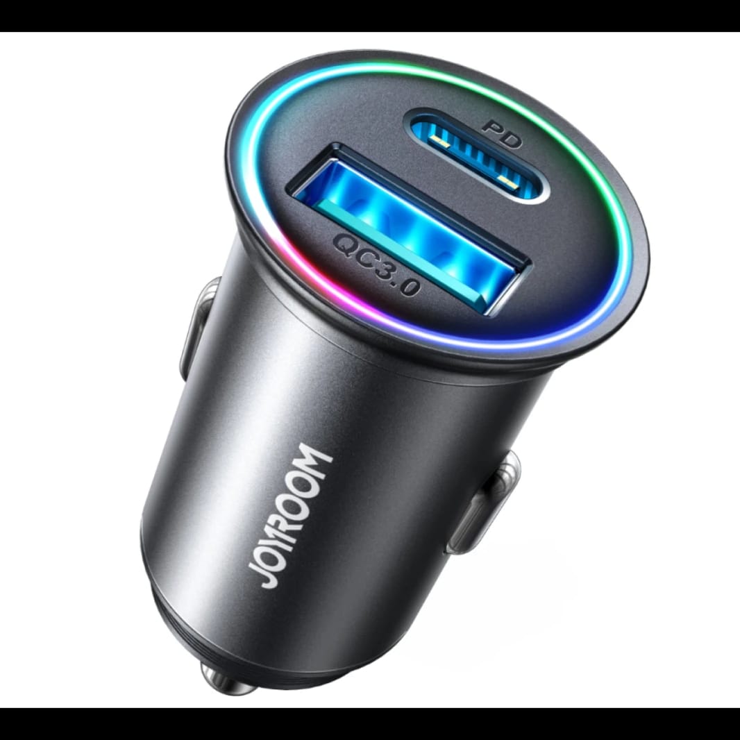 JOYROOM JR-CCN04 60W A+C mini Aluminum alloy material Car Charger / 18 Months Warranty